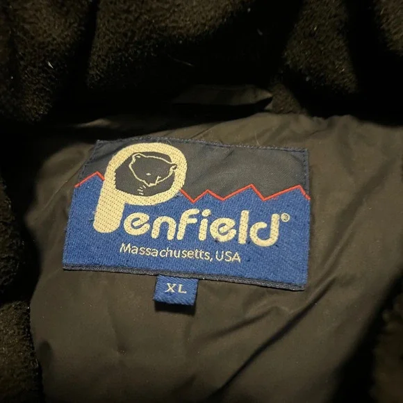 VTG Penfield DPM Down Stroke Feather Print Puffer Jacket Mens XL Outdoors Winter - Picture 3 of 9